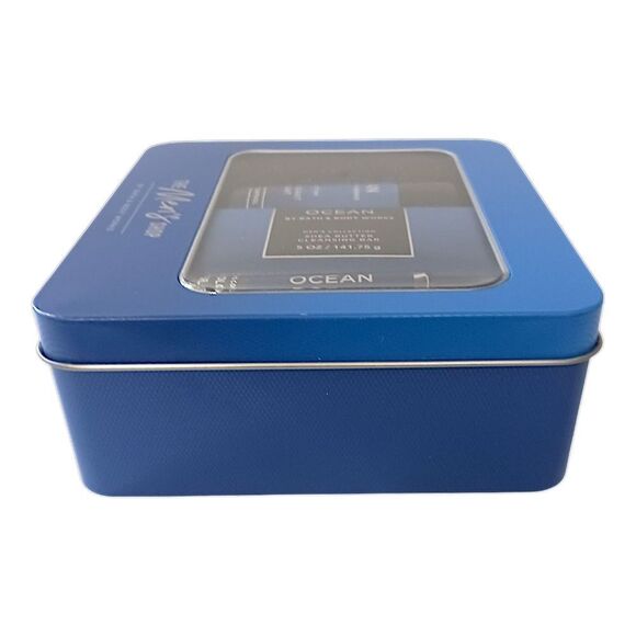 Bath And Body Works Ocean Gift Set Mens NEW Soap Deodorant Cologne Shea Butter - Picture 4 of 16